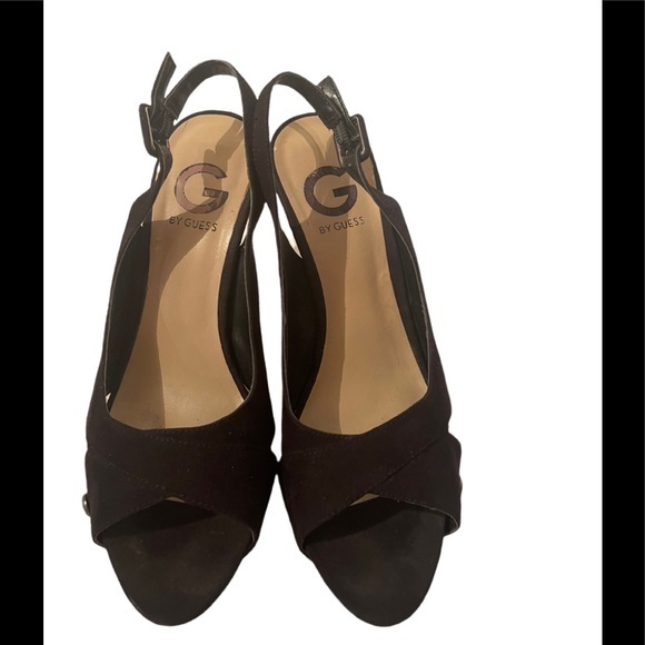 Guess Black Stilleto Heel Suede Shoes - Picture 2 of 6